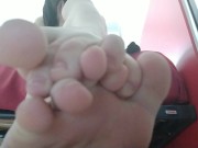 Giantess shrunk you and play with her socks and feet with you 14/16