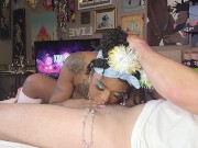 HUNTER STRAWBERRY BLOWS MY BACK OUT! Anal Surprise! Blowjob & Double Penetration Assfuck! 13/16