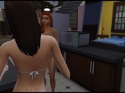 Strapon games. Sex toy burns in girls pussy | Game 3d 1/16