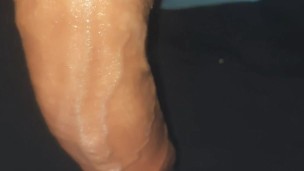 Taking out my micropenis and lotioning it up only to jerk off and then a milky cumshot