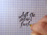 What the Actual F*ck Calligraphy 13/16