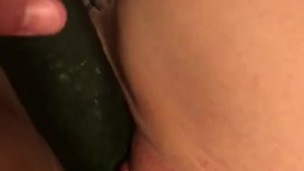 Squirting with a cucumber