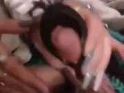 Handjob from mom with a massager  3/16