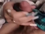 Handjob from mom with a massager  9/16