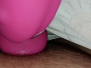 Teen vibrating wet pussy and clit until leg shaking orgasms! 13/16