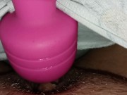 Teen vibrating wet pussy and clit until leg shaking orgasms! 4/16