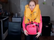 Inflating an Airplane Life Vest 12/16