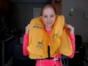 Inflating an Airplane Life Vest 14/16