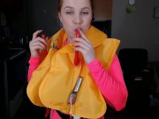 Inflating an Airplane Life Vest 6/16