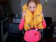 Inflating an Airplane Life Vest 9/16