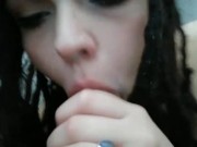 Girlfriend gives boyfriend blowjob while listening to Bob Marley  16/16