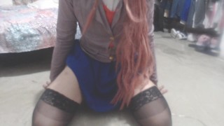 Trapito monta dildo mientras usa cosplay de Monika DDLC (Funkyo ...