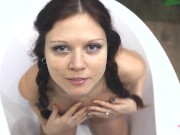 Golden rain with drinking pee after smoking for tattooed baby 12/16