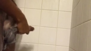 Morning wood in the shower
