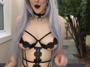 sexy goth girl smoking ;) 5/16