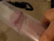 First time pumping the penis 