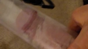First time pumping the penis 
