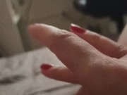 I missed having a lesbian sex, thinking about my cuz, so I went to watch a lesbian video & rub 13/16