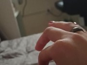 I missed having a lesbian sex, thinking about my cuz, so I went to watch a lesbian video & rub 7/16