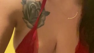 Rubbing my tits - CUM watch