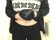 Being cute and naughty at the airport toilets - July XX