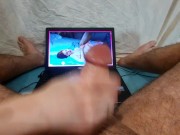 Cock Hero I finished in 20 seconds and she continued to masturbate and torment the dick 10/16