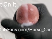 Spit on it Huge Monster Cock Jacking Off in Slow Motion with Cumshot from Big White Cock 15/16