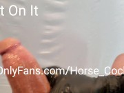 Spit on it Huge Monster Cock Jacking Off in Slow Motion with Cumshot from Big White Cock 4/16