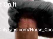 Spit on it Huge Monster Cock Jacking Off in Slow Motion with Cumshot from Big White Cock 7/16