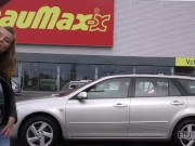 HUNT4K. Chick with perfect ass and boobs gets paid for sex in car 1/16