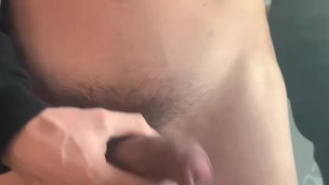 Try to not cum - big hanging soft cock - big balls hung - big thick Japanese cock 