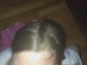 Blonde sucks bbc in school uniform