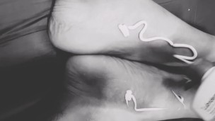 massage on my beautiful feet part 1