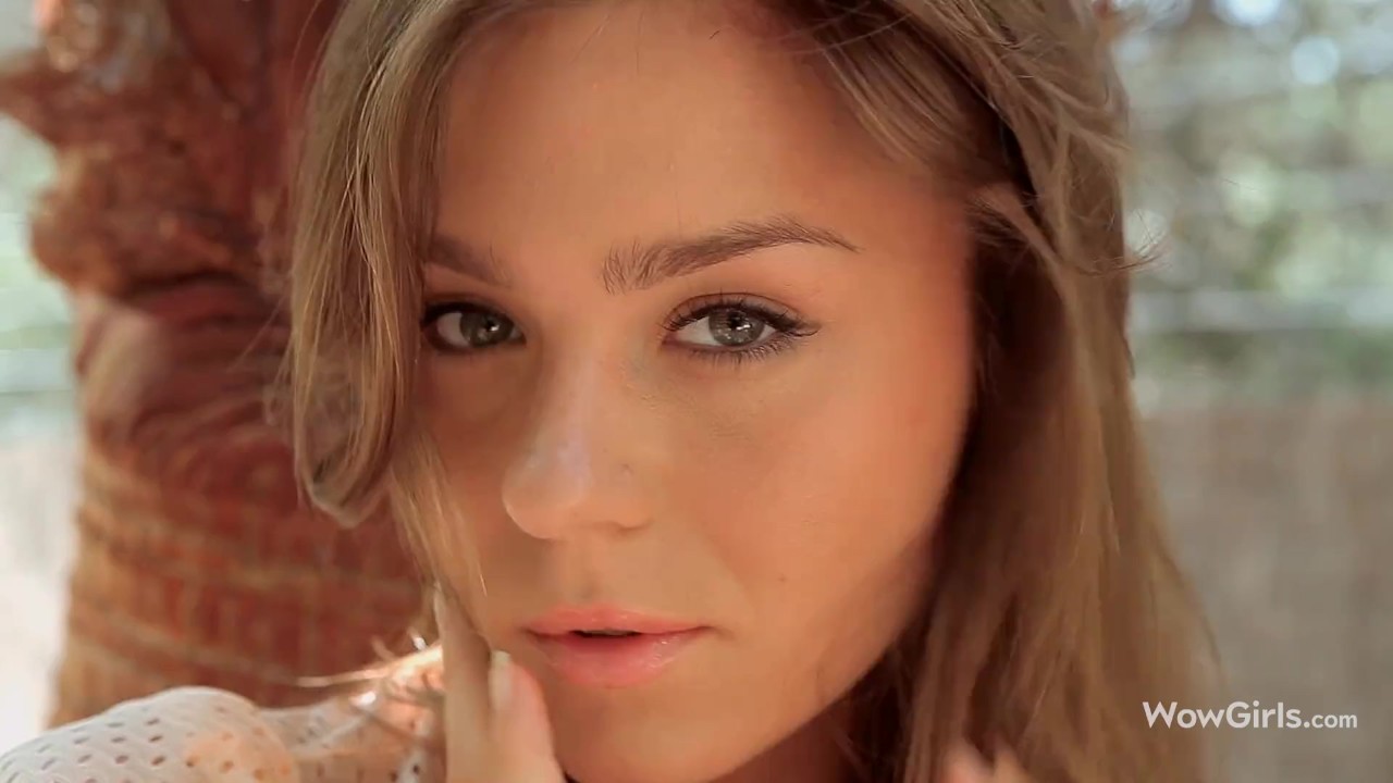 WOWGIRLS Stunning Guerlain teasing you with amazing striptease outdoors on a luxury villa of Ibiza. - RedTube