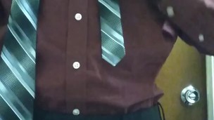Hot guy in suit, Edge's and Masturbates while Moaning Loudly