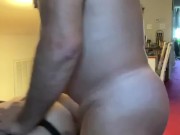 Mistress getting fucked in the ass after pegging sub 15/16