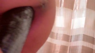 Cucumber deep in my Asshole 