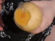 Holly Willington BBW stretches her pussy for you with a huge Butternut Squash 1/16