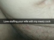 Cheating wife ride my meaty cock in cowgirl position! [Cuckold. Snapchat]