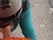 Great Risky Fun On A Cable Car - ski lift - Public Blowjob (people watched ) - Tonny and Mia 16/16