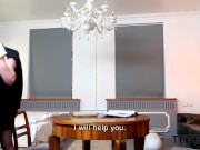 TUTOR4K. Lesson with new literature tutor ends for smart fellow with sex 6/16