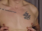 I caress the body and spread the ass