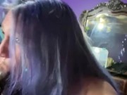 BBW PAWG sucks BBC dry and fucks some more  2/16