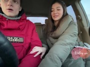 Городская телка отсосала у деревенского в машине / кремпай, сюжет 7/16