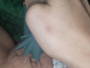 Playing with myself for step daddy