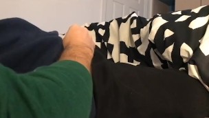Delicious cock being touched in the morning. Masturbation for breakfast.