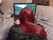 Выебал Милашку Раком Пока Она Играет В WoW