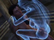 Sex with a ghost girl. Penis funny enters the transparent body | Anime porno 11/16