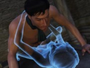 Sex with a ghost girl. Penis funny enters the transparent body | Anime porno 13/16