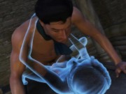 Sex with a ghost girl. Penis funny enters the transparent body | Anime porno 14/16